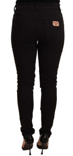 Dolce & Gabbana Black Slim Fit Denim Cotton Stretch Women's Jeans