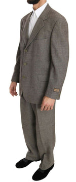 Fendi Elegant Light Brown Wool Men's Men's Suit