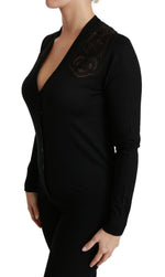 Dolce & Gabbana Black Lace Women's Cardigan Women's Sweater
