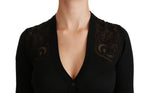 Dolce & Gabbana Black Lace Women's Cardigan Women's Sweater