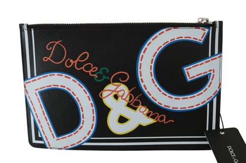 Dolce & Gabbana Elegant Black Leather Coin Men's Wallet