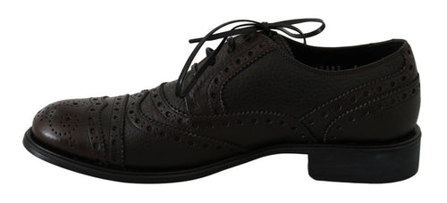 Dolce & Gabbana Elegant Wingtip Derby Dress Men's Shoes