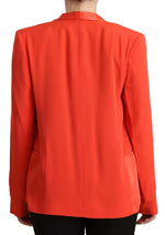 CO|TE Elegant Orange Overcoat Long Sleeves Women's Jacket