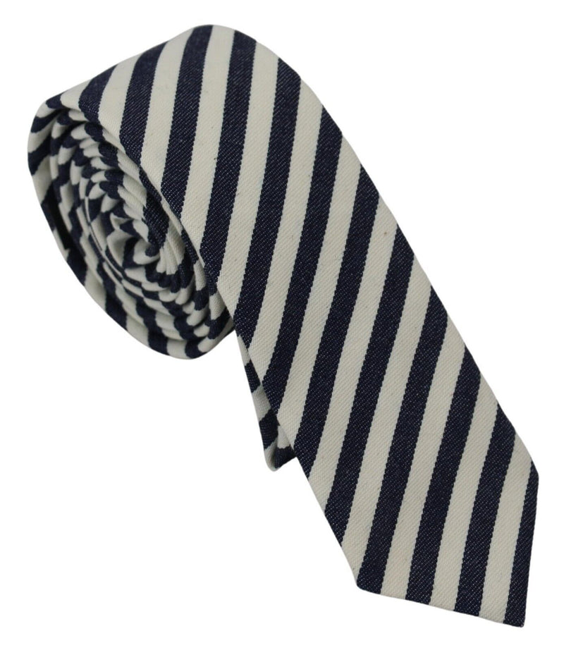 Denny Rose Elegant Italian Striped Bow Men's Tie