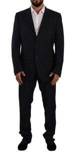 Domenico Tagliente Gray Polyester Single Breasted Formal Men's Suit