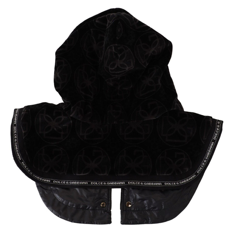 Dolce & Gabbana Elegant Black Cotton Blend Head Wrap Men's Hat