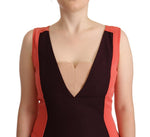 CO|TE Multicolor V-Neck Sleeveless Sheath Women's Dress