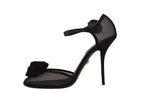 Dolce & Gabbana Elegant Black Mesh Heels Women's Pumps