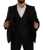Dolce & Gabbana Sicilia Slim Fit Black Suit Men's Ensemble