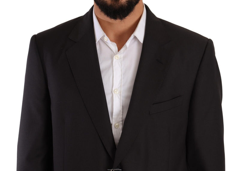 Domenico Tagliente Elegant Gray Two-Piece Regular Fit Men's Suit
