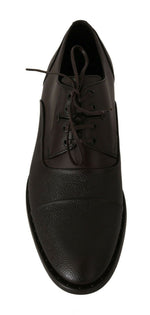Dolce & Gabbana Elegant Brown Leather Formal Men's Lace-ups