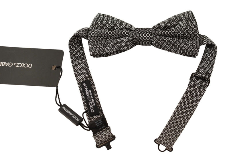 Dolce & Gabbana Multicolor Patterned Adjustable Neck Papillon Bow Men's Tie