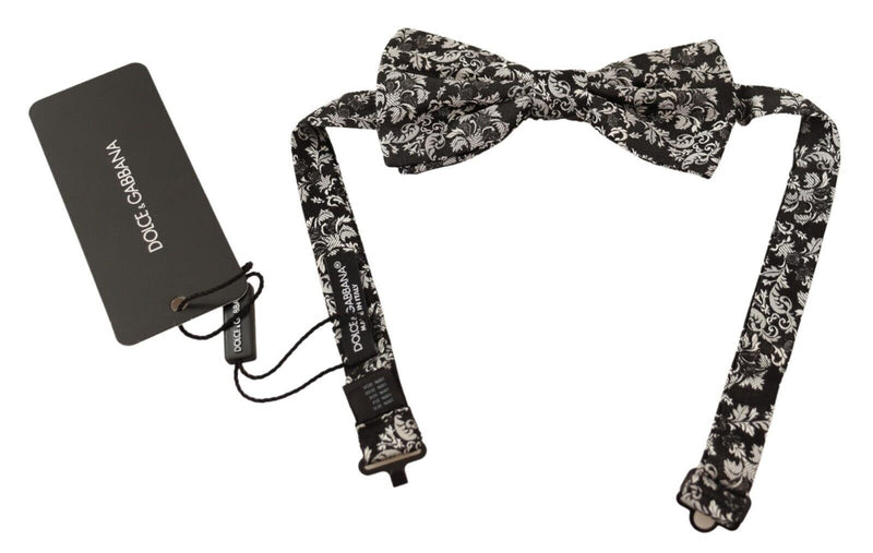 Dolce & Gabbana Floral Silk Bow Tie Men's Luxe