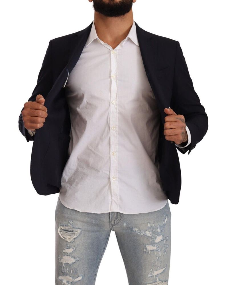 Domenico Tagliente Black Single Breasted One Button Suit Men's Jacket