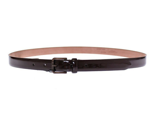 Dolce & Gabbana Brown Leather Logo Women's Cintura Women's Belt