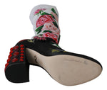 Dolce & Gabbana Floral Embellished Socks Women's Boots
