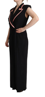 Dolce & Gabbana Black Wool Blend Sleeveless Jumpsuit Women's Dress