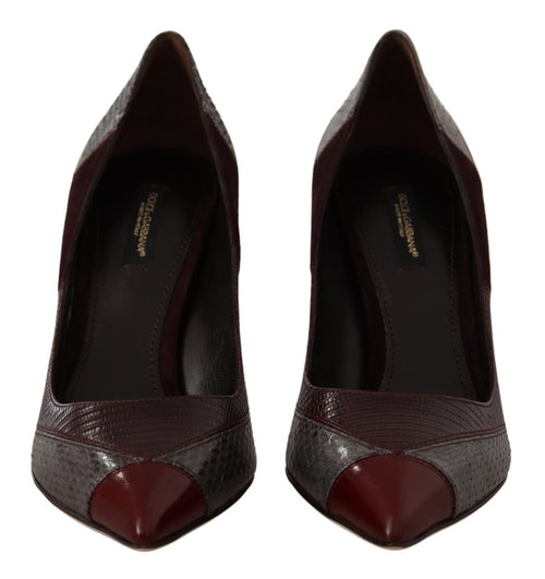 Dolce & Gabbana Multicolor Exotic Leather Heels Women's Pumps