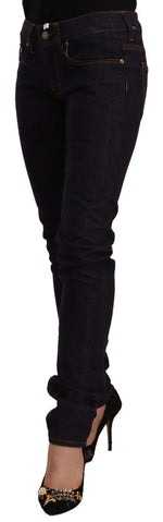 GF Ferre Chic Black Slim Fit Designer Women's Jeans