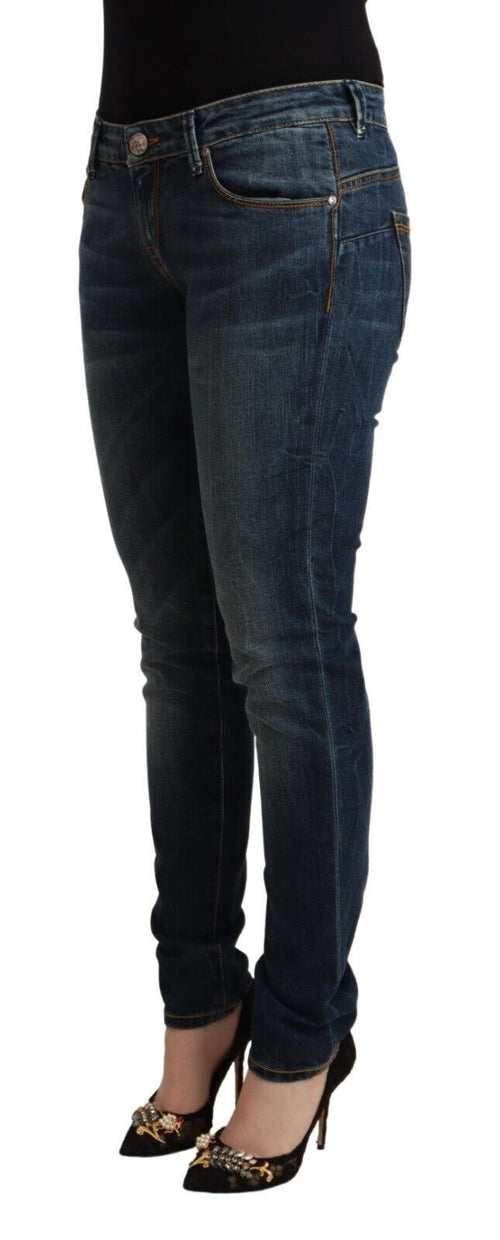 Acht Elegant Slim Fit Low Waist Denim Women's Jeans