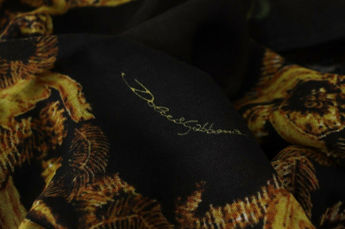 Dolce & Gabbana Elegant Silk Cashmere Floral Women's Scarf