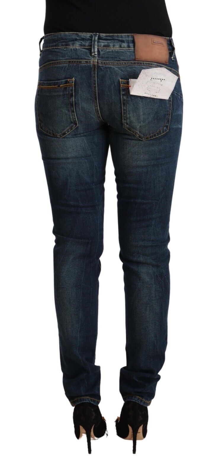 Acht Elegant Slim Fit Low Waist Denim Women's Jeans