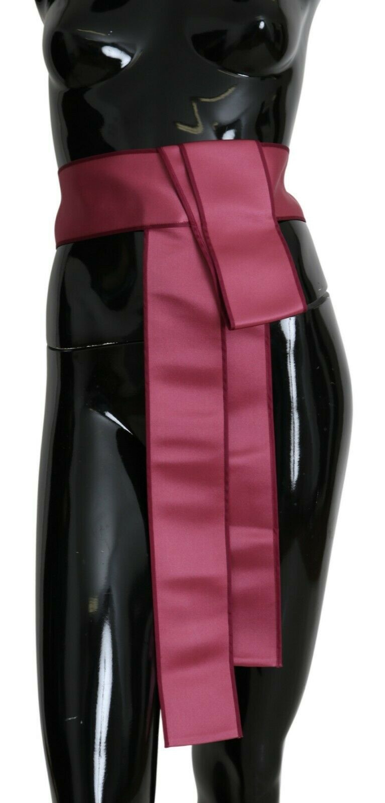 Dolce & Gabbana Elegant Pink Silk Wide Waist Women's Belt