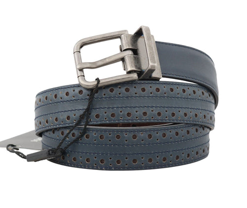 Dolce & Gabbana Elegant Blue Leather Men's Men's Belt