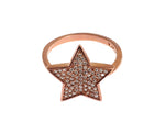Nialaya Womens Clear CZ Star 925 Silver Ring