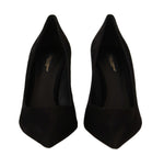 Dolce & Gabbana Elegant Suede Stiletto Heels Women's Pumps