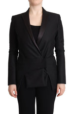 Costume National Elegant Black Double-Breasted Women's Blazer