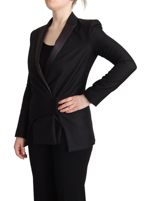 Costume National Black Long Sleeves Double Breasted Women's Jacket