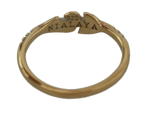 Nialaya Elegant Gold CZ Crystal Women's Women's Ring