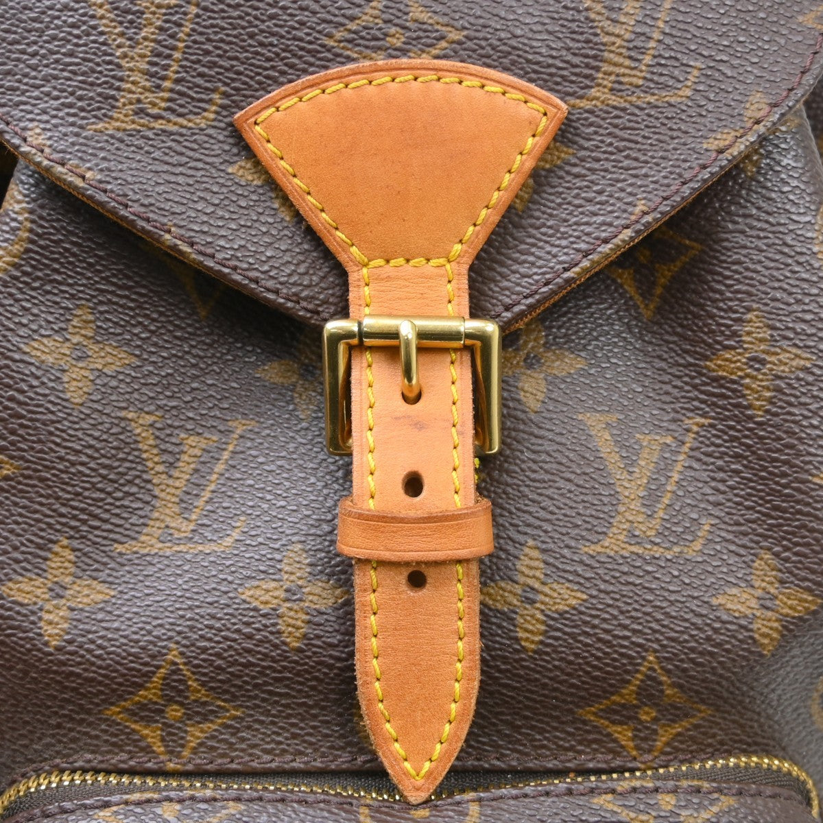 Louis Vuitton Vintage Montsouris Backpack Monogram Canvas Brown Canvas Backpack Bag (Pre-Owned)