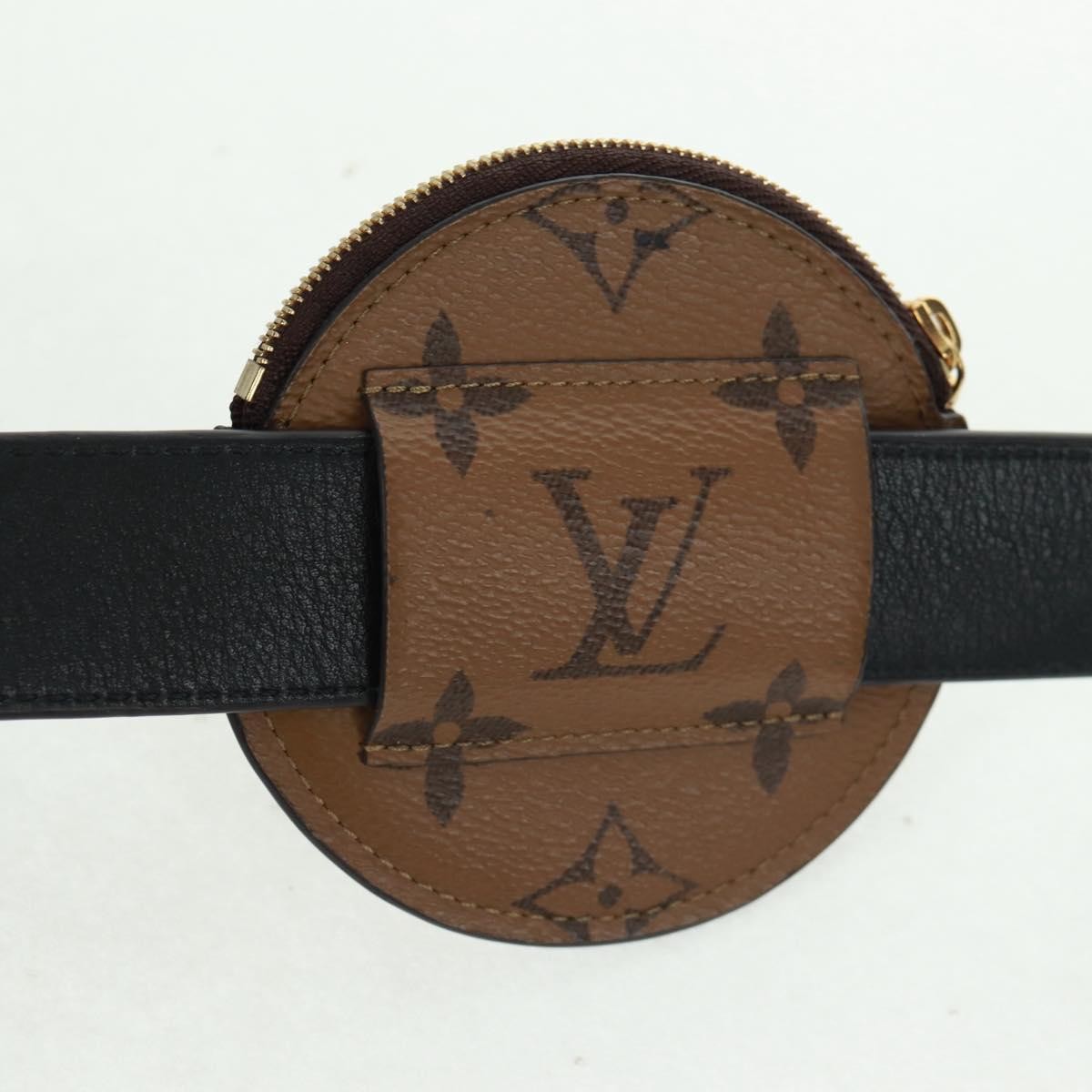 Louis Vuitton Daily Multi Pocket Belt Monogram Canvas Brown Canvas Wallets Accessory (Pre-Owned)