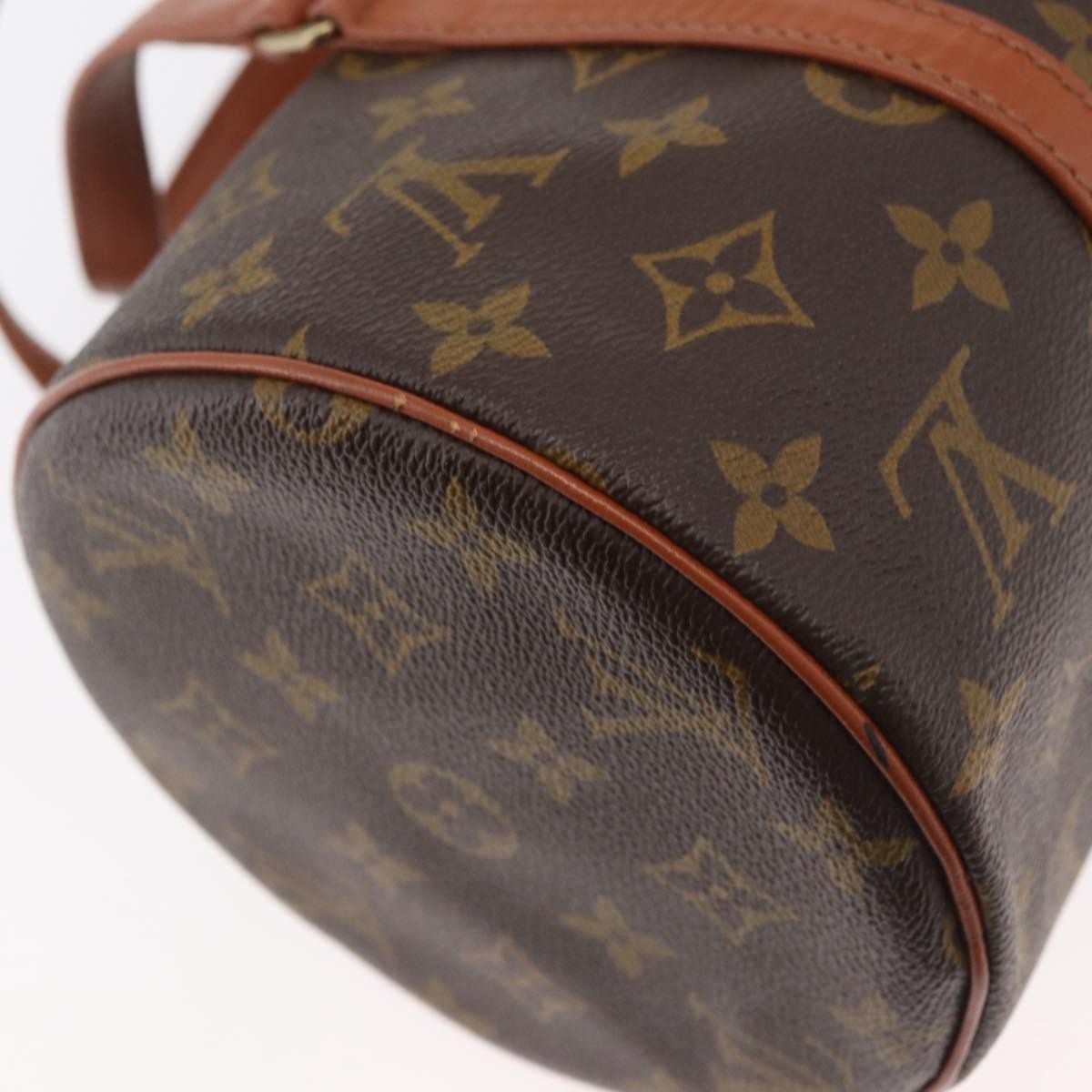 Louis Vuitton Papillon Handbag Monogram Canvas Brown Canvas Handbag (Pre-Owned)