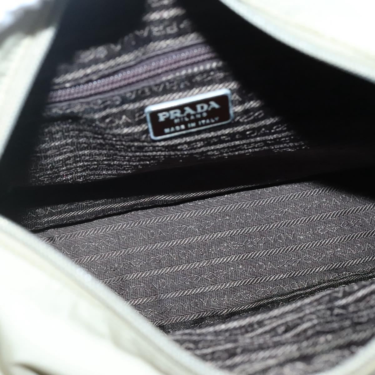 Prada Vintage Zip Tote Tessuto Beige Nylon Tote Bag Bag (Pre-Owned)