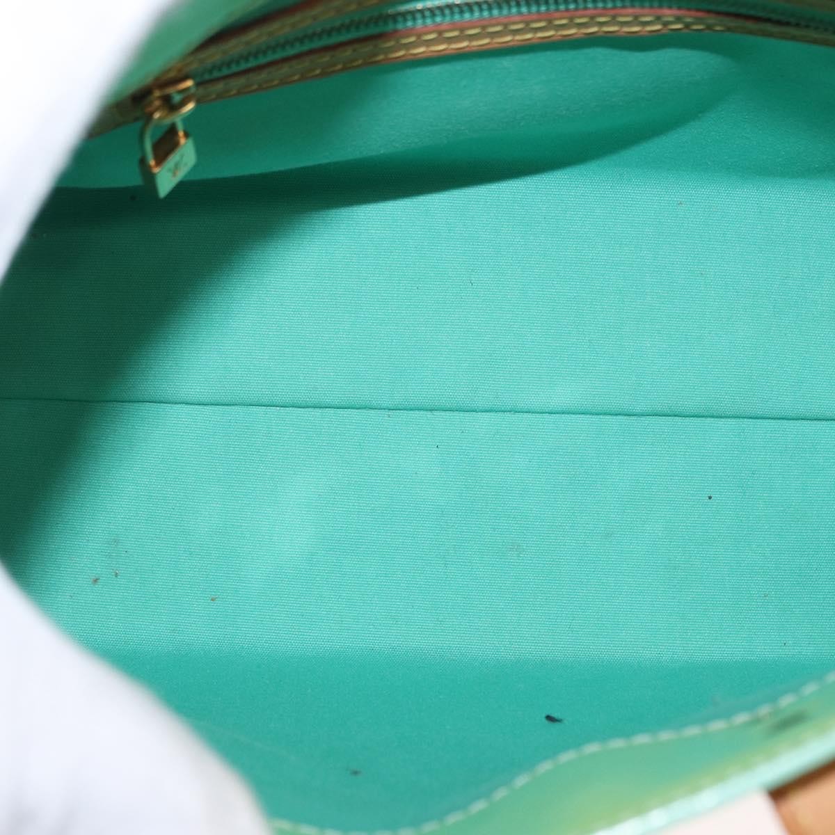 Louis Vuitton Reade Handbag Monogram Vernis Green Patent_Leather Tote Bag Bag (Pre-Owned)