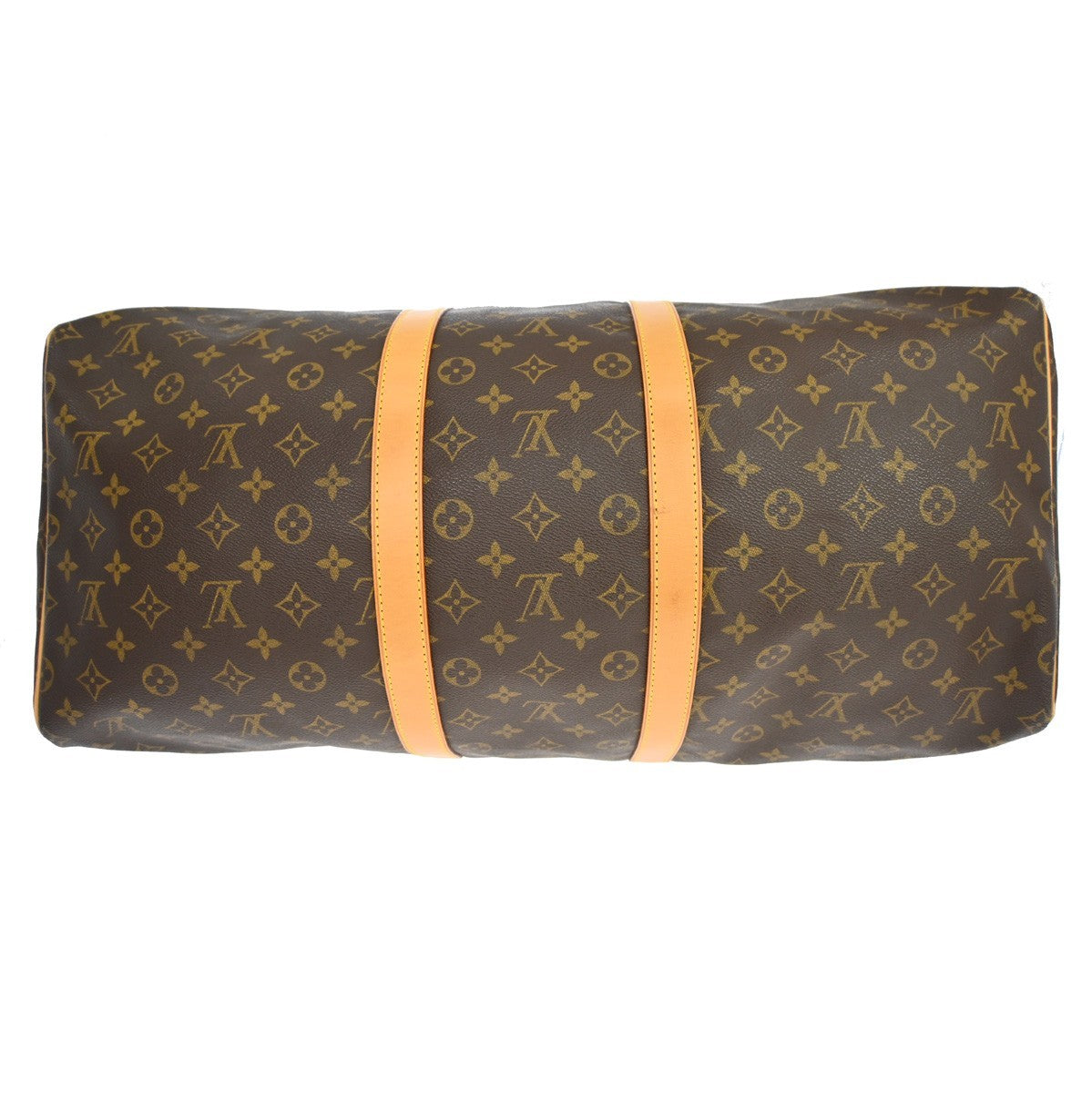 Louis Vuitton Keepall Bag Monogram Canvas Brown Canvas Travel Bag Bag (Pre-Owned)