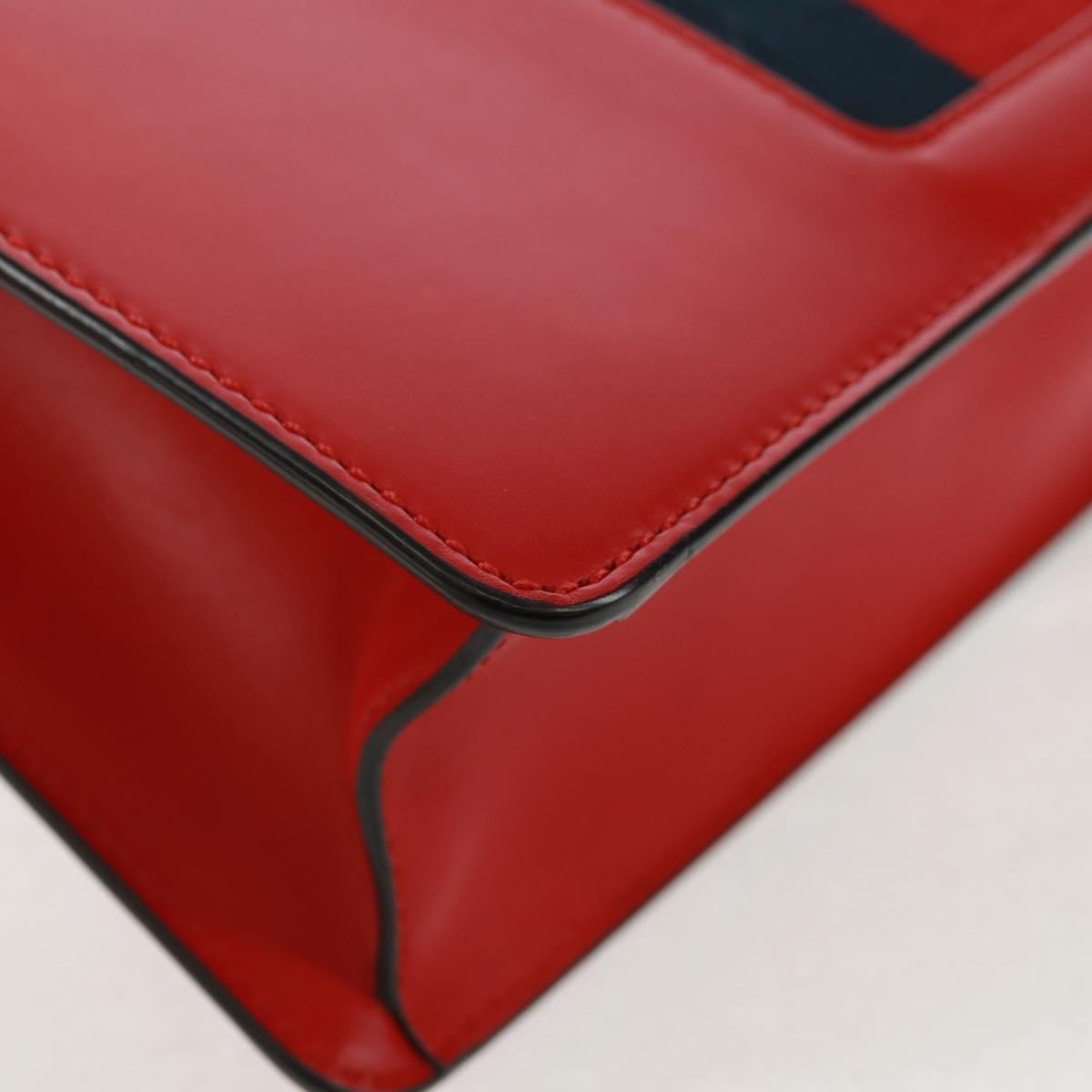Gucci Sylvie Shoulder Bag Leather Red Leather Shoulder Bag Bag (Pre-Owned)