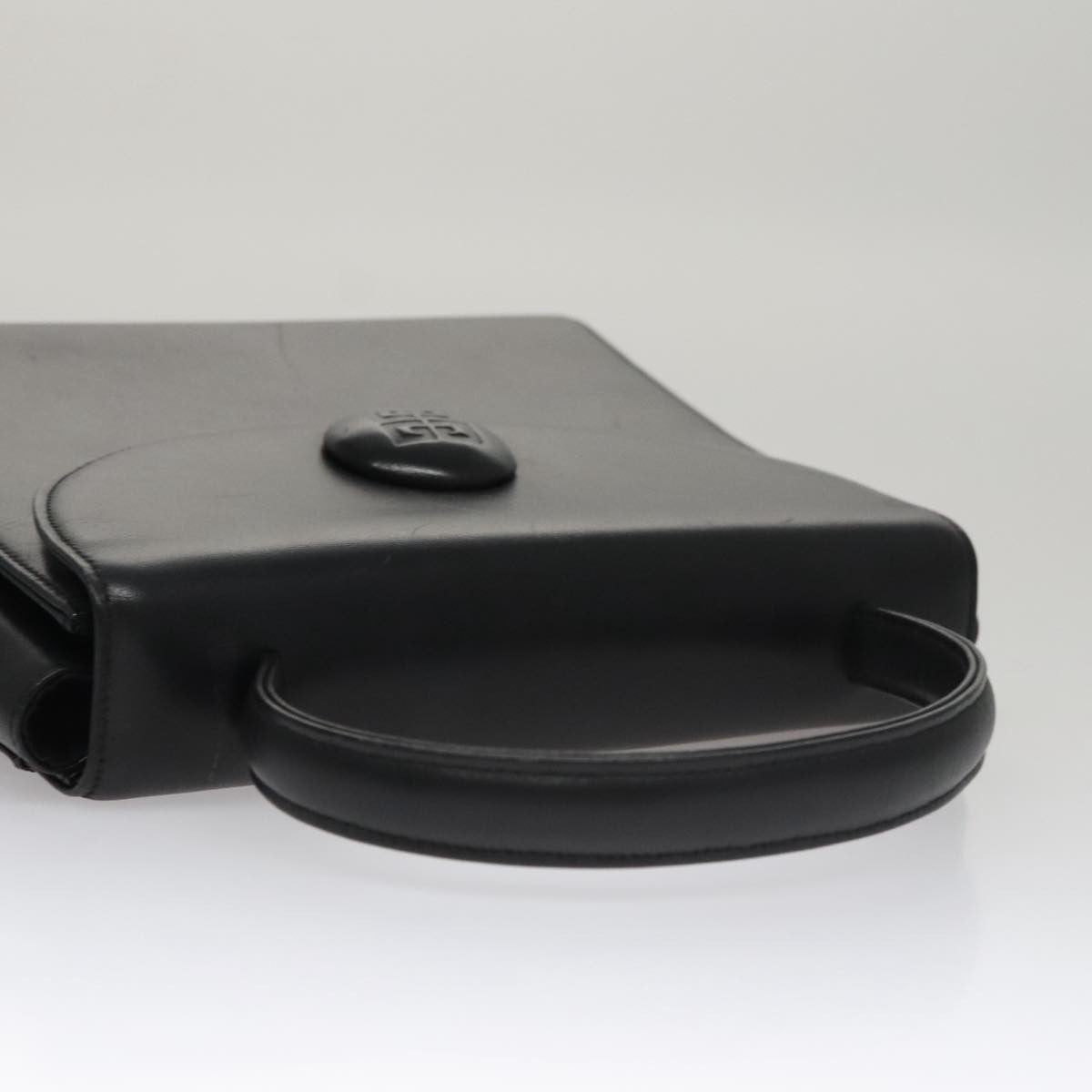 Givenchy Vintage 4G Handbag Leather Black Leather Handbag (Pre-Owned)