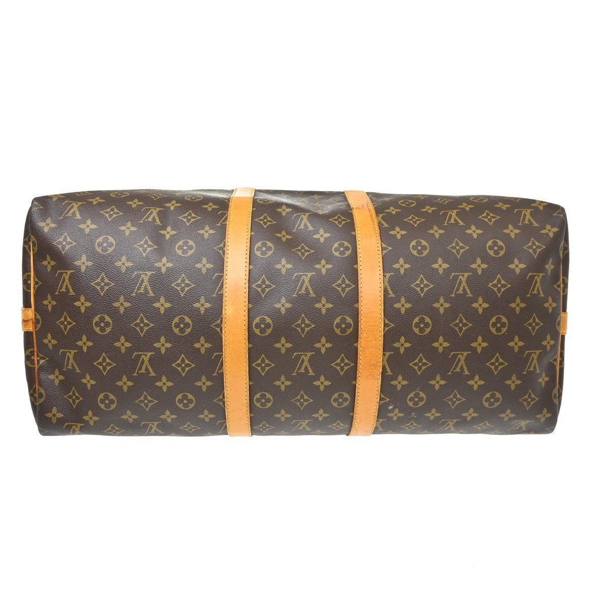 Louis Vuitton Keepall Bandouliere Bag Monogram Canvas Brown Canvas Travel Bag Bag (Pre-Owned)