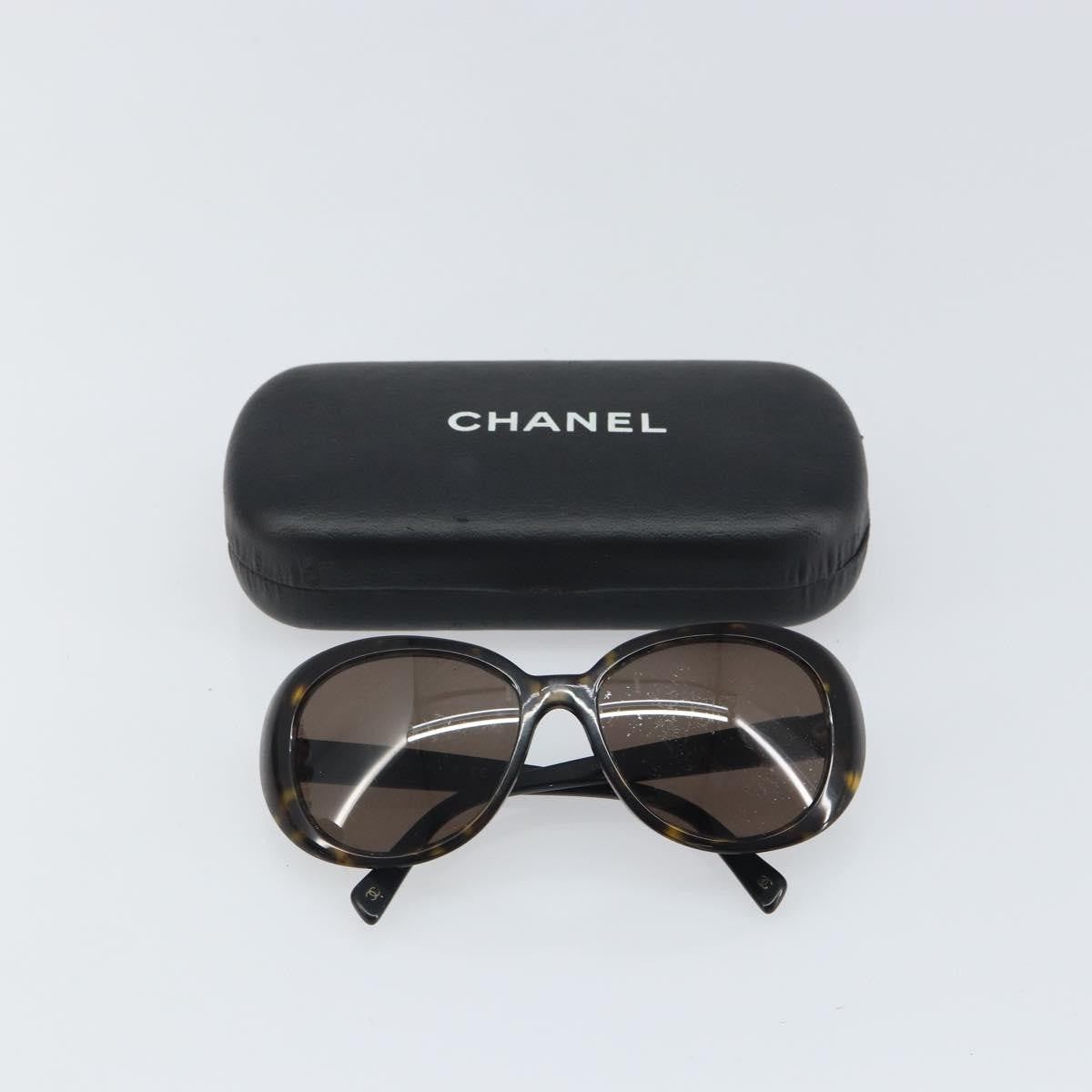 Chanel Logo Cc Sunglasses Plastic Black Plastic Sunglasse Accessory (Pre-Owned)
