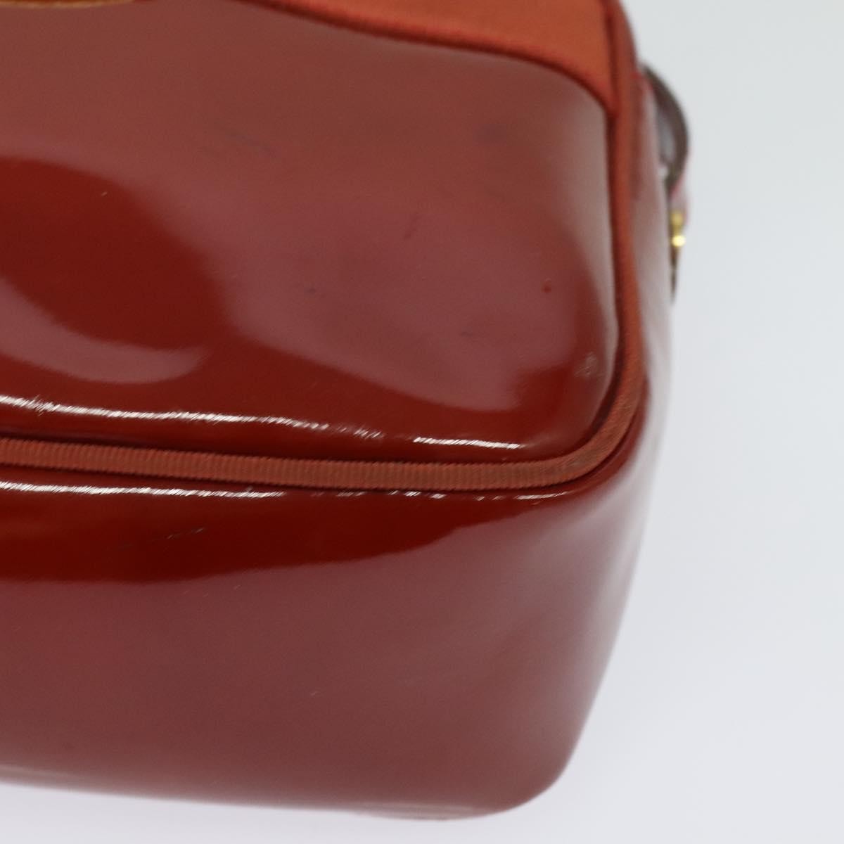 Salvatore Ferragamo Vala Shoulder Bag Patent Leather Red Patent_Leather Shoulder Bag Bag (Pre-Owned)