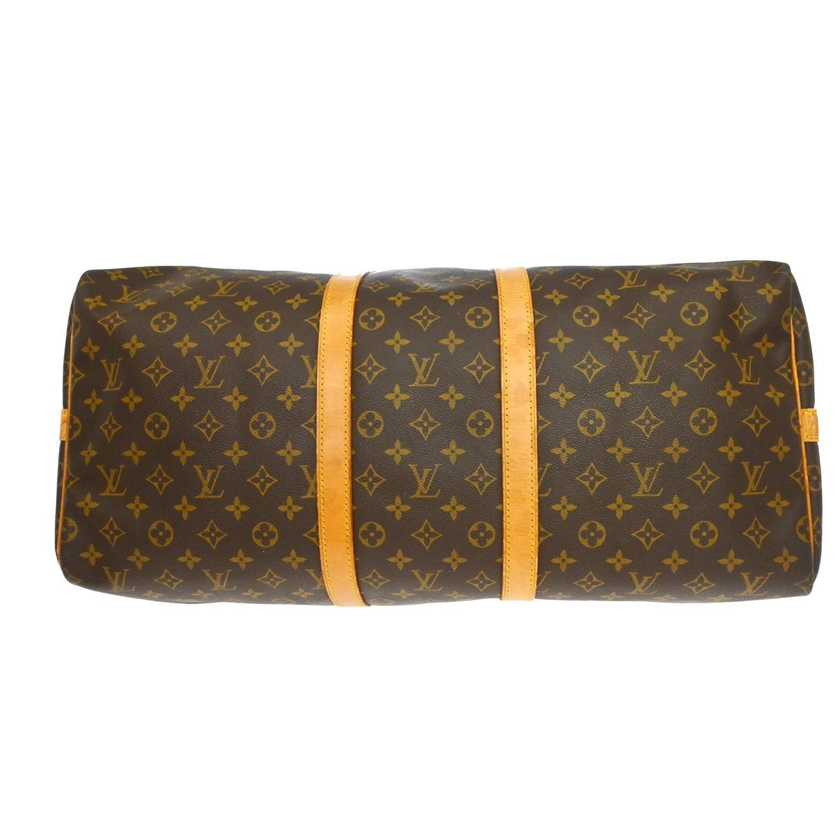 Louis Vuitton Keepall Bandouliere Bag Monogram Canvas Brown Canvas Travel Bag Bag (Pre-Owned)