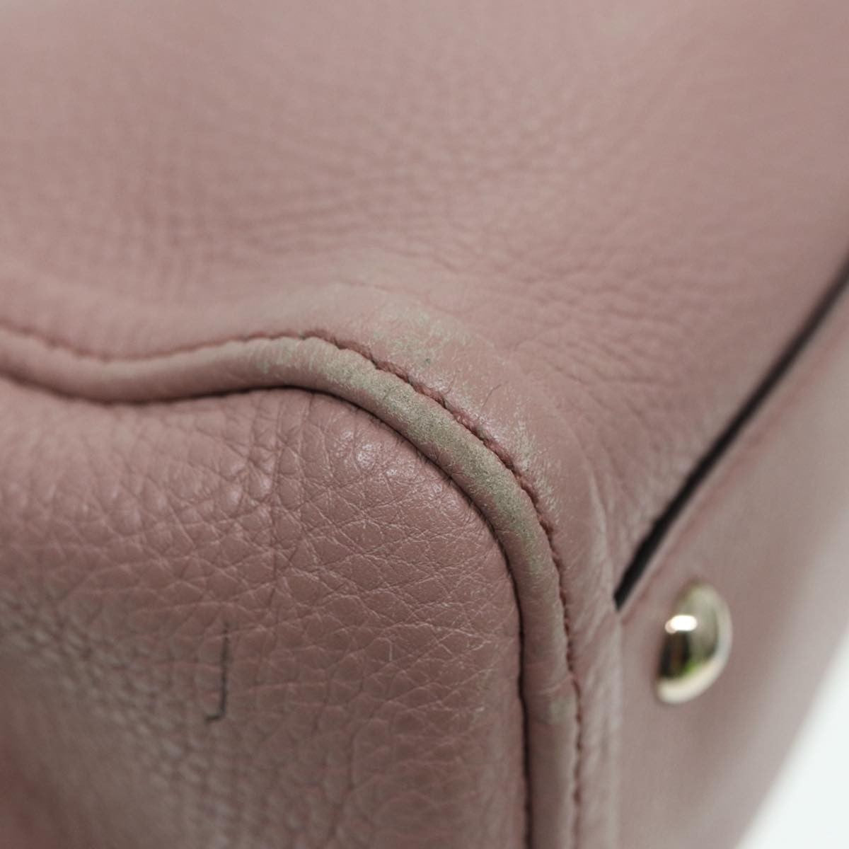 Gucci Soho Convertible Shoulder Bag Leather Pink Leather Tote Bag Bag (Pre-Owned)