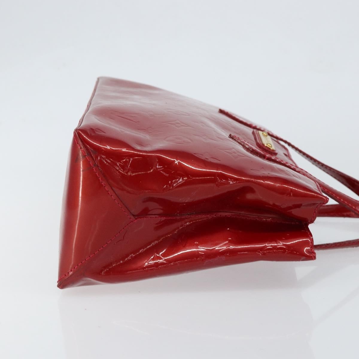 Louis Vuitton Wilshire Handbag Monogram Vernis Red Patent_Leather Handbag (Pre-Owned)