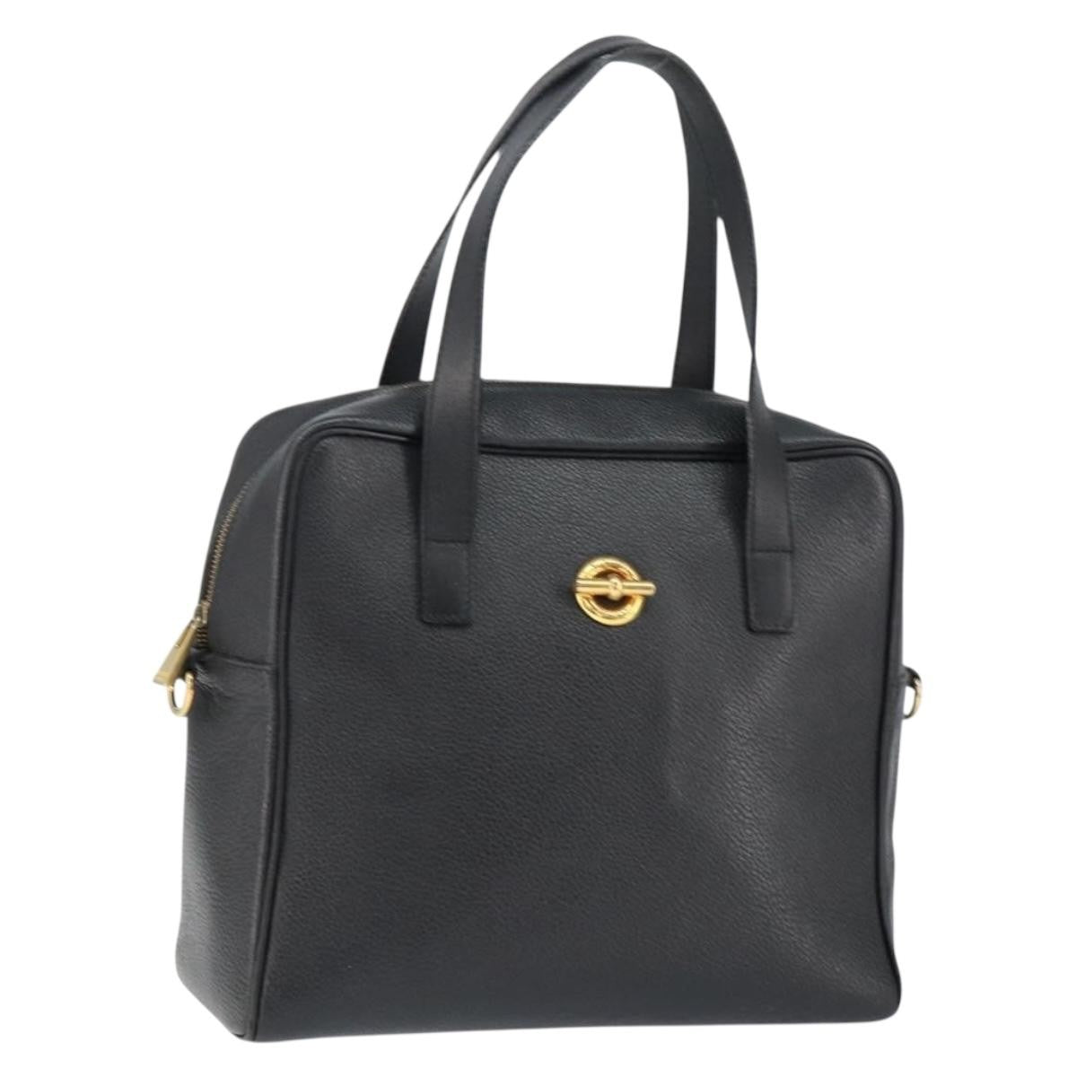 Celine Handbag Leather Black Leather Handbag (Pre-Owned)