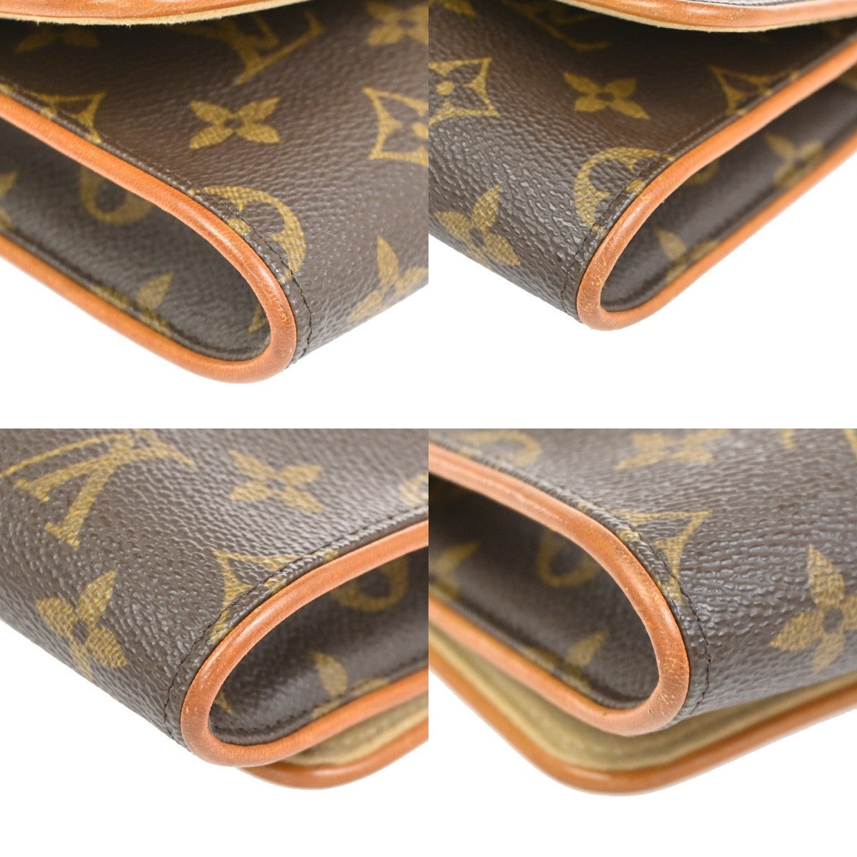 Louis Vuitton Twin Handbag Monogram Canvas Brown Canvas Clutche & Pouche Bag (Pre-Owned)