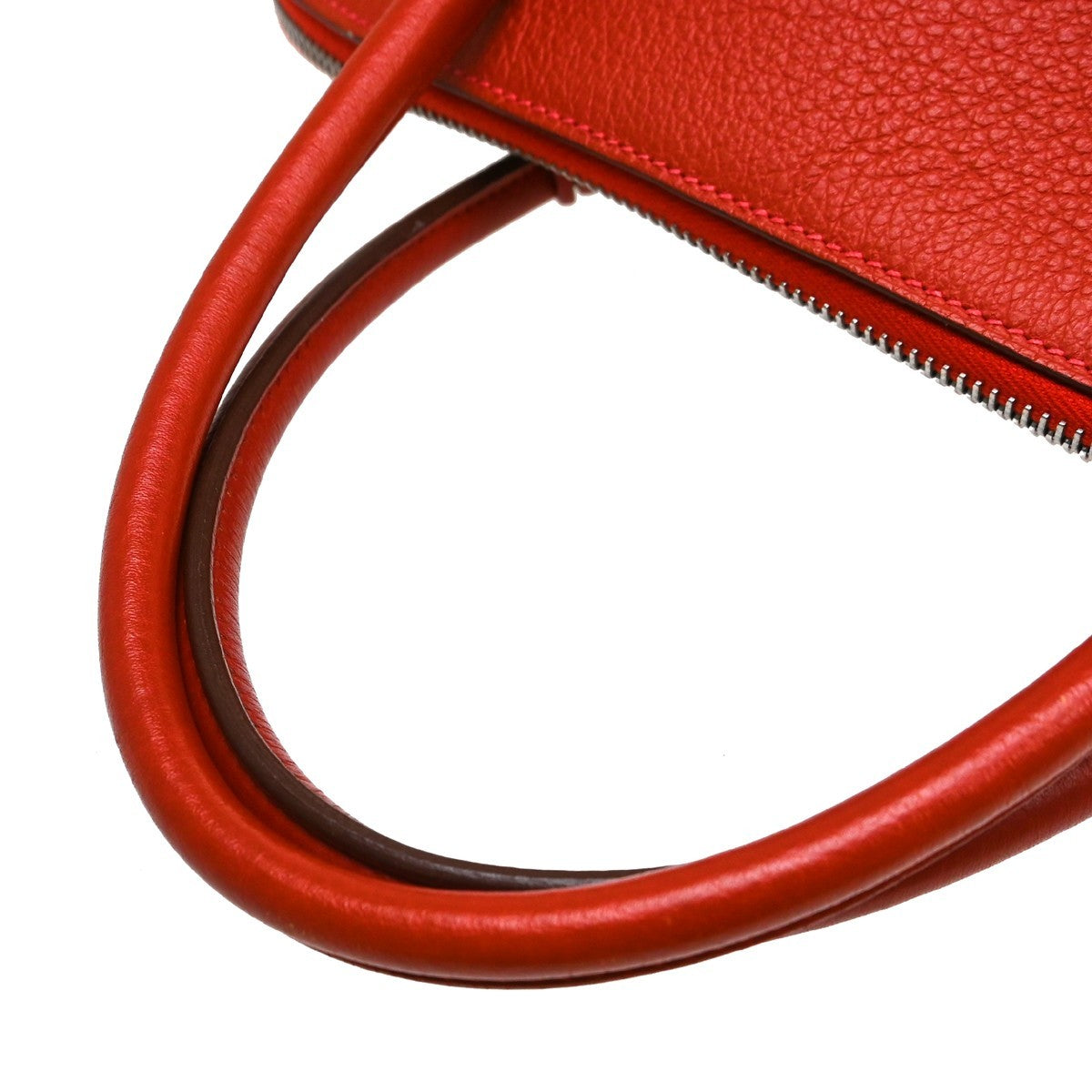 Hermes Bolide Bag Ardennes Red Leather Handbag (Pre-Owned)